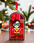 RITUEL DE LUNE - Vitrail lueur suspendue : POUPEE HEROINE DE NOEL