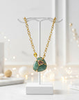 GAS BIJOUX - Collier BILLY SILIA CUPIDON grand modèle - AVENTURINE - PIECE UNIQUE