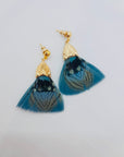 GAS BIJOUX - Boucles d'oreilles PLUMETTE dorées à l'or fin