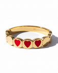 SIMONE A BORDEAUX - COLORFULL GOLD COEUR - CAPSULE ST VALENTIN - 2 tailles