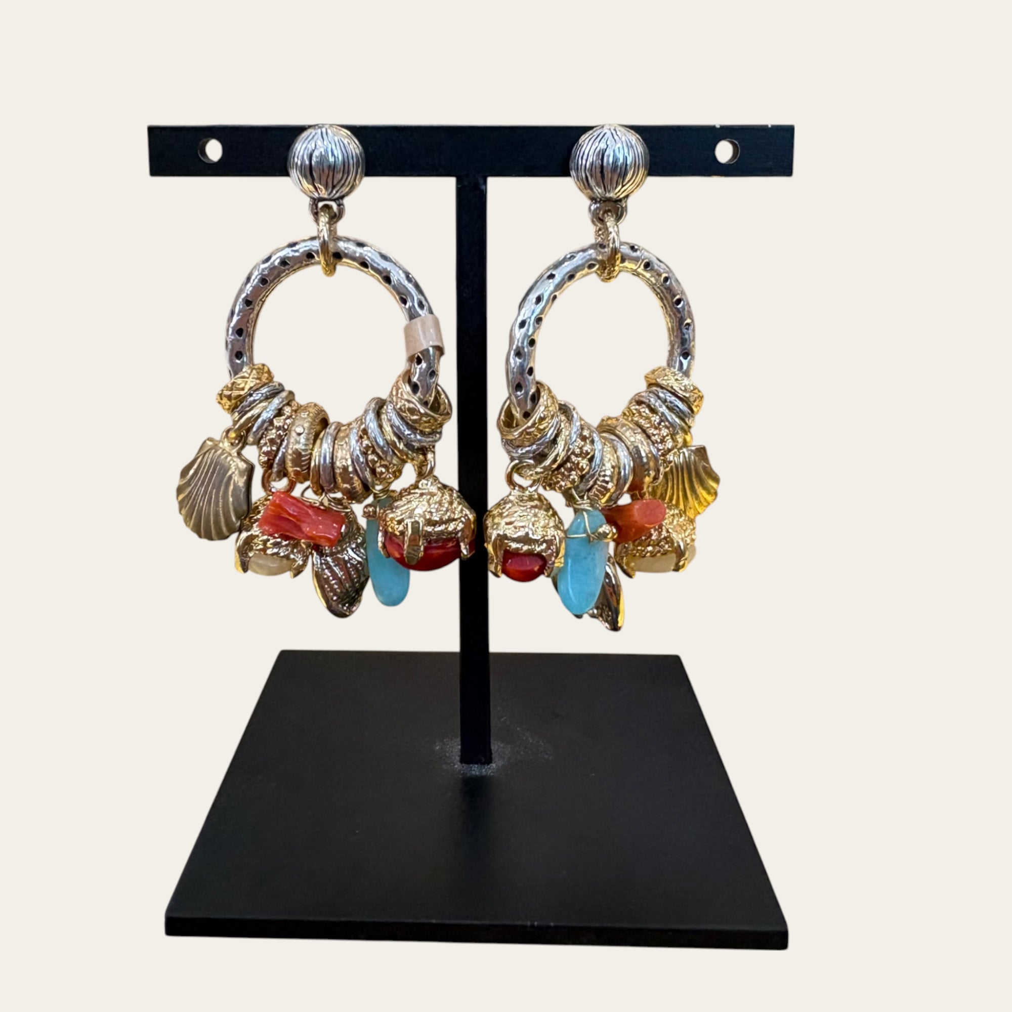 GAS BIJOUX - Boucles d'oreilles Lucce Grand modèle argentées