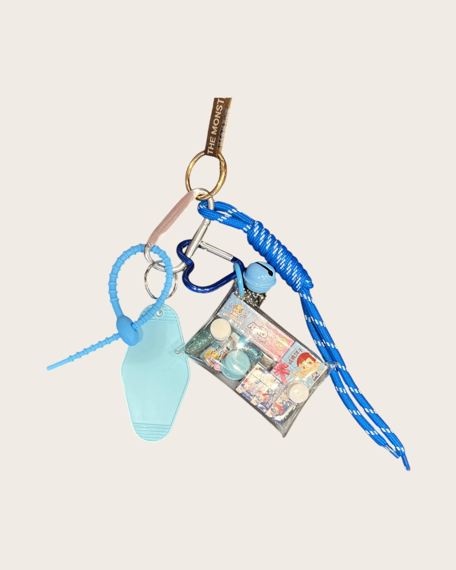 POP MART - Bijoux de sac Labubu Bleu