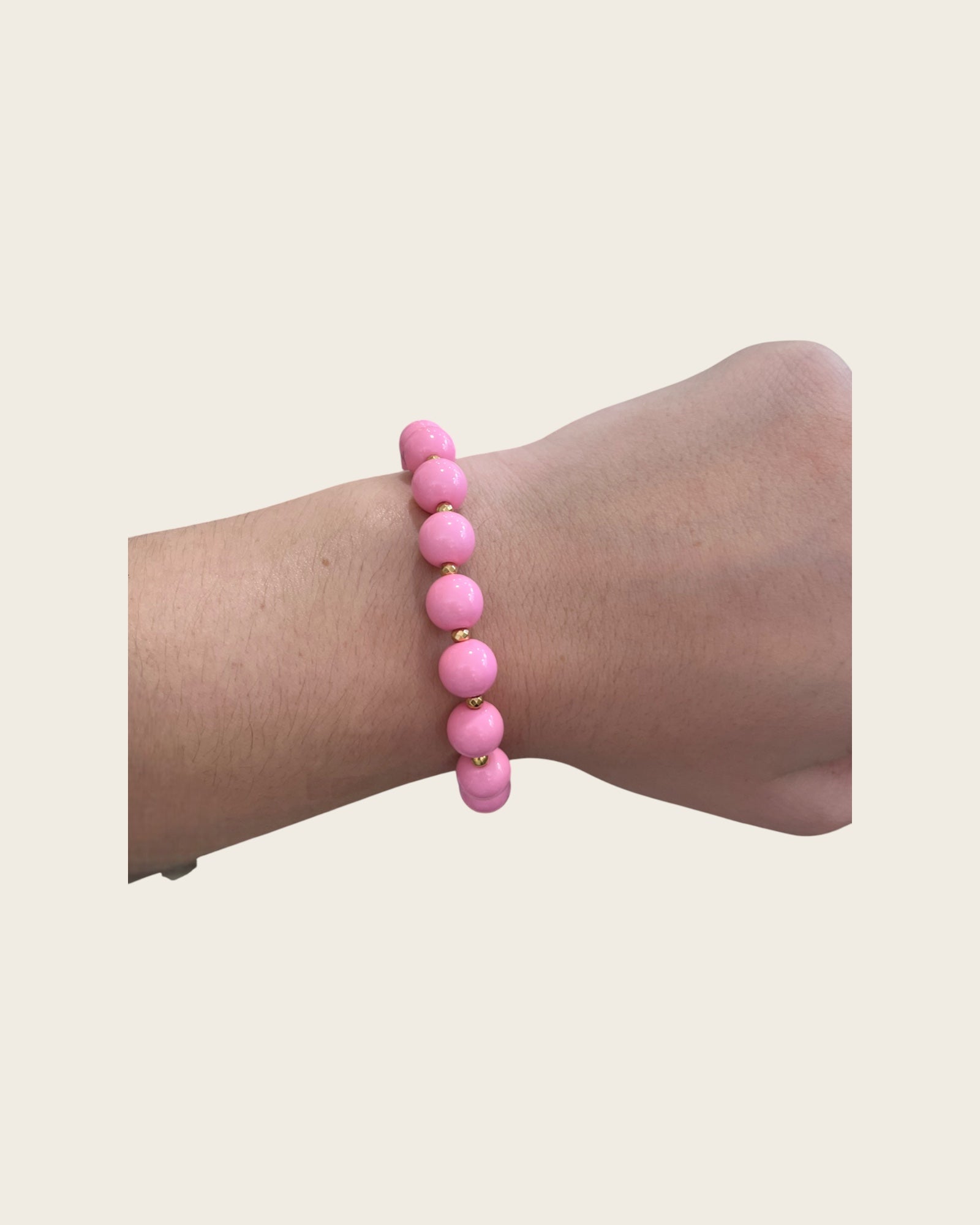 CREATION LOLOTTE - Bracelet Perles Rose pâle