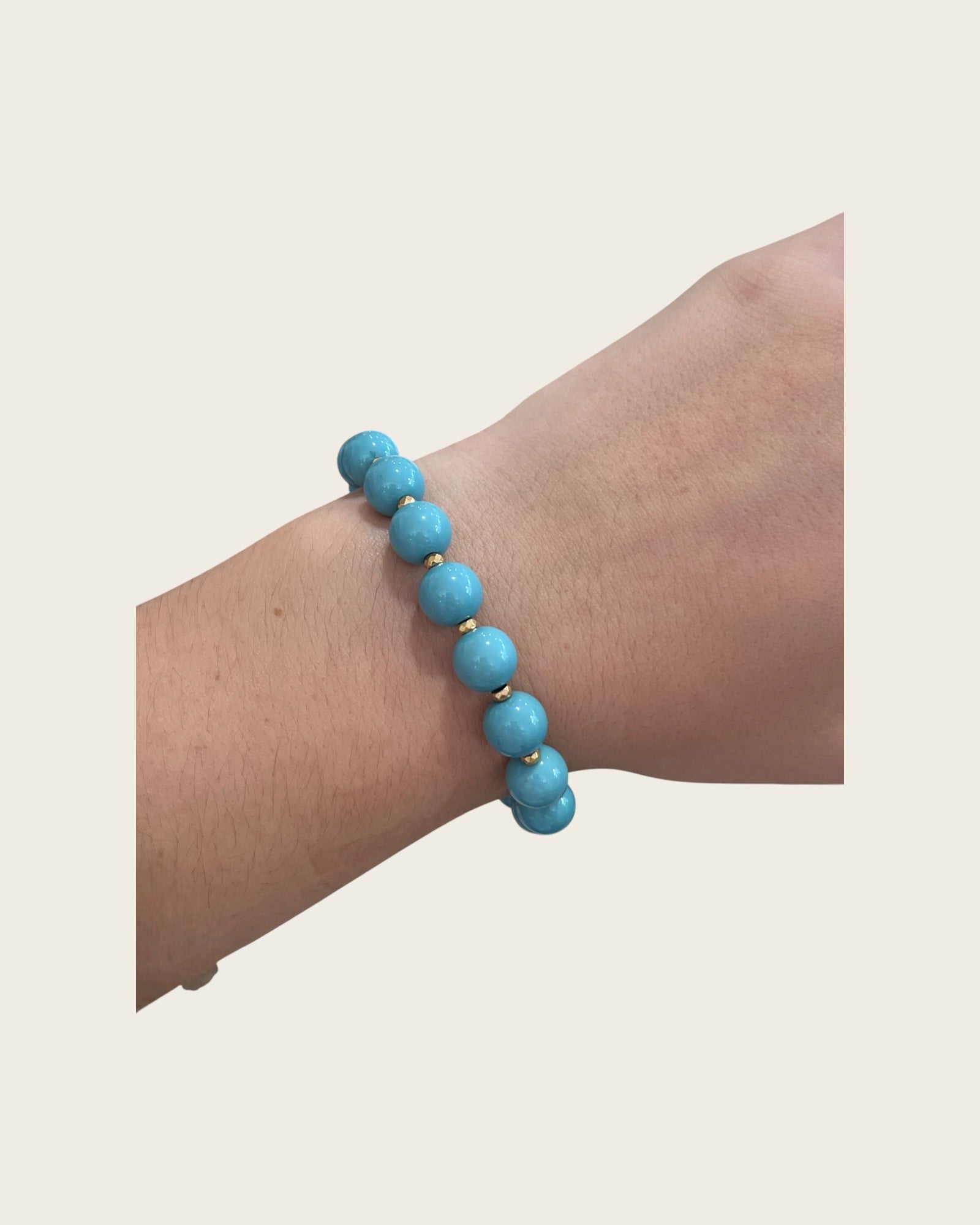 CREATION LOLOTTE - Bracelet Perles Bleu