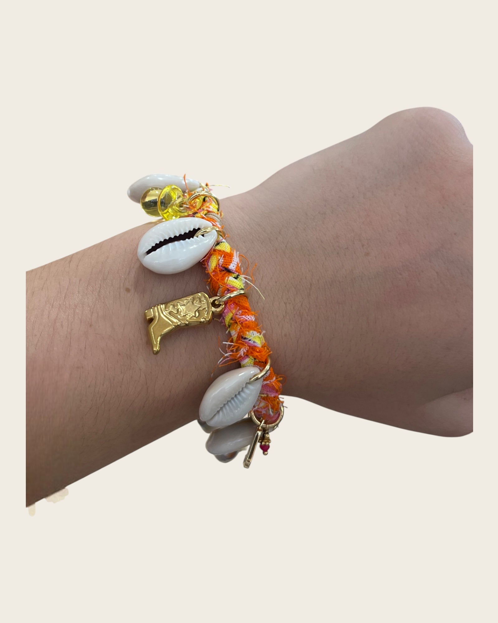 CREATION LOLOTTE - Bracelet Bandana Orange