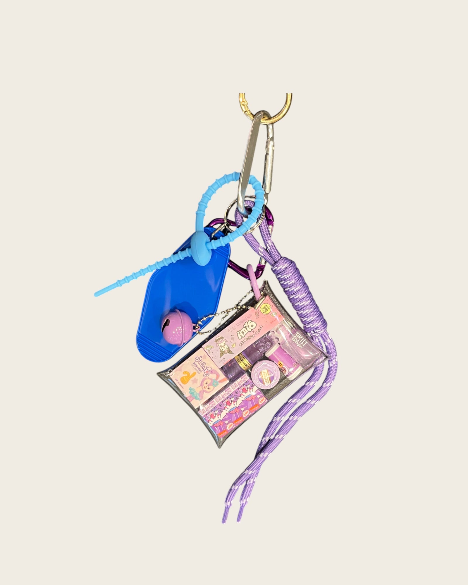 POP MART - Bijoux de sac Labubu Violet