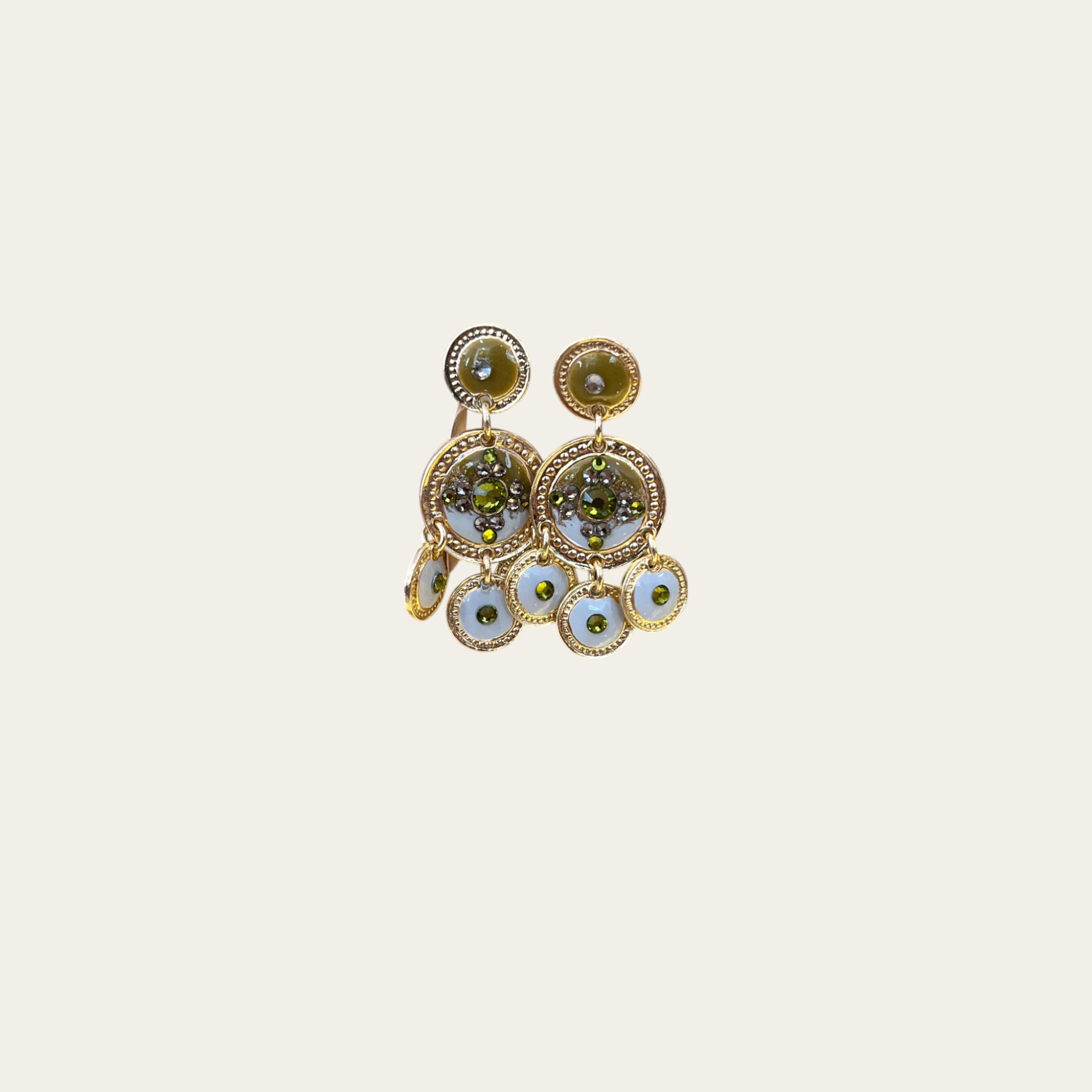 GAS BIJOUX - Boucles d'oreilles Sequin vert