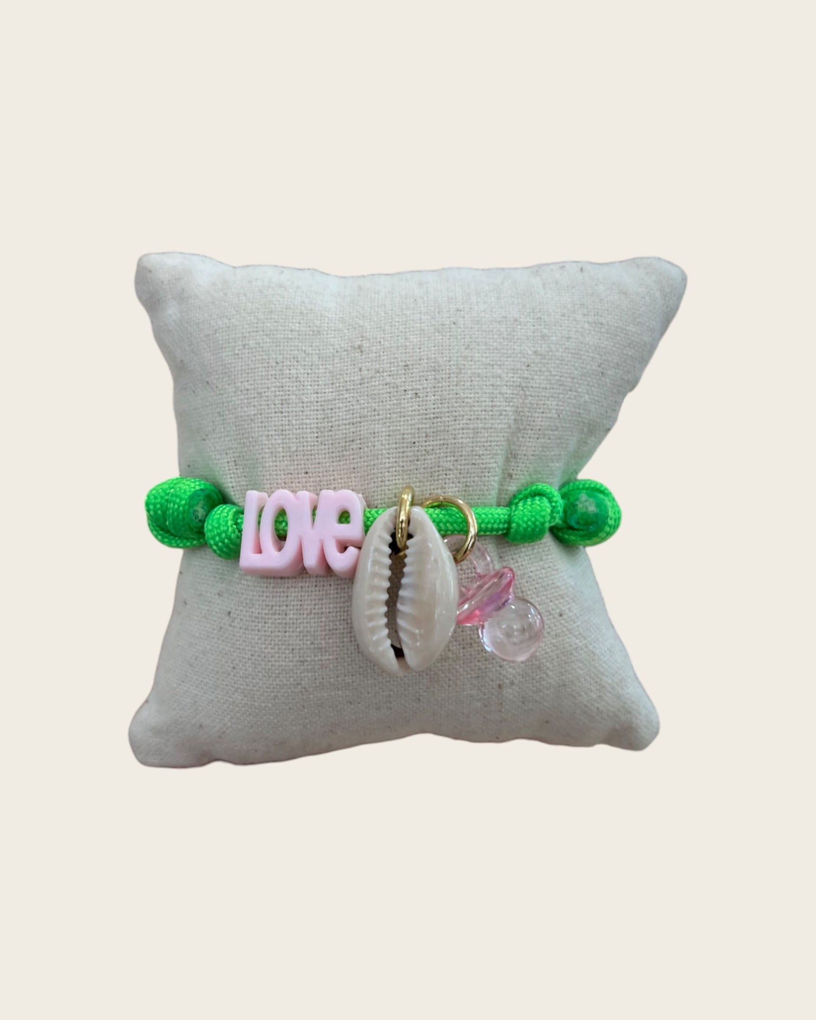 CREATION LOLOTTE - Bracelet Love Vert