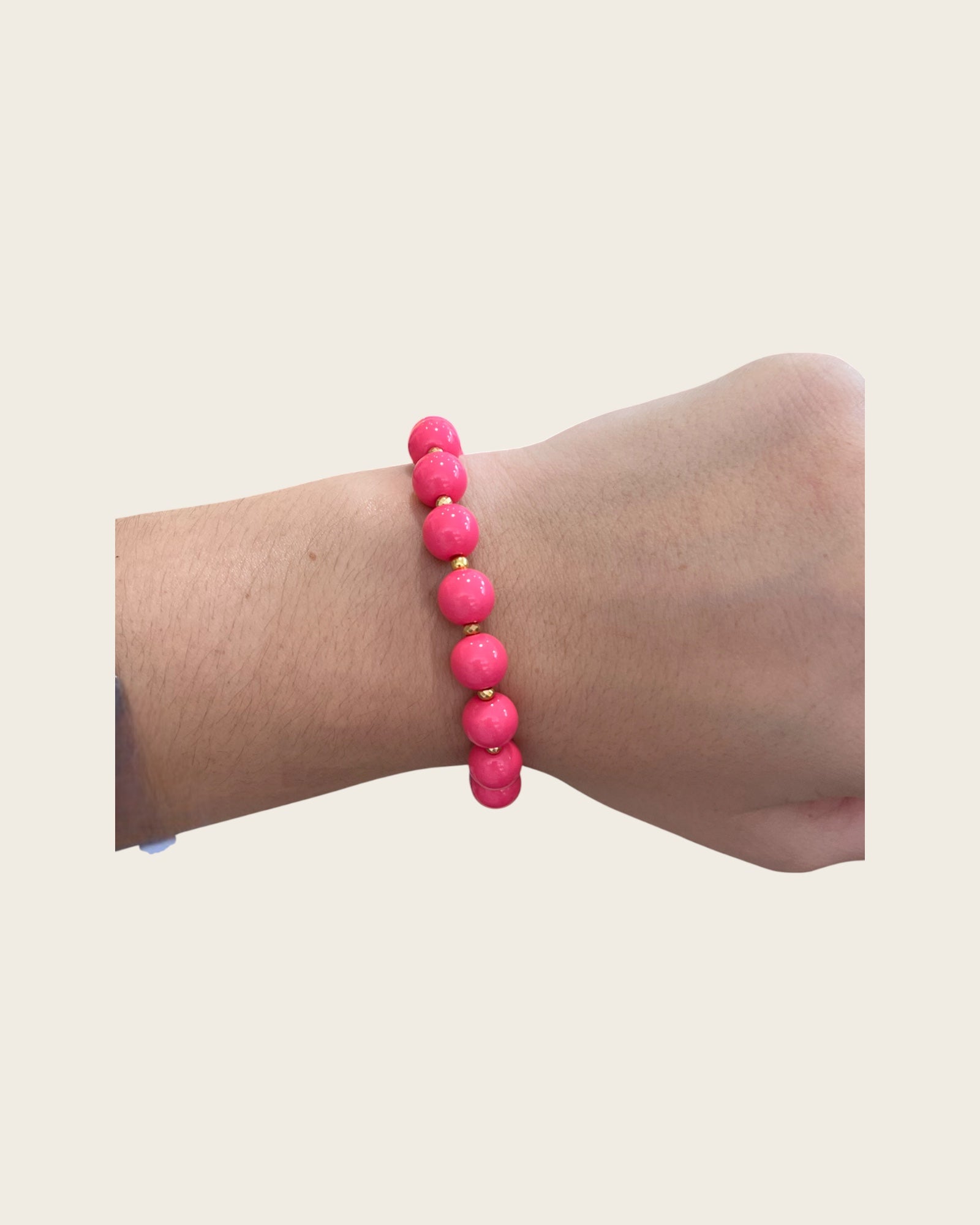 CREATION LOLOTTE - Bracelet Perles Rose