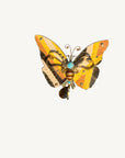 GAS BIJOUX - Broche BUTTERFLY Marron