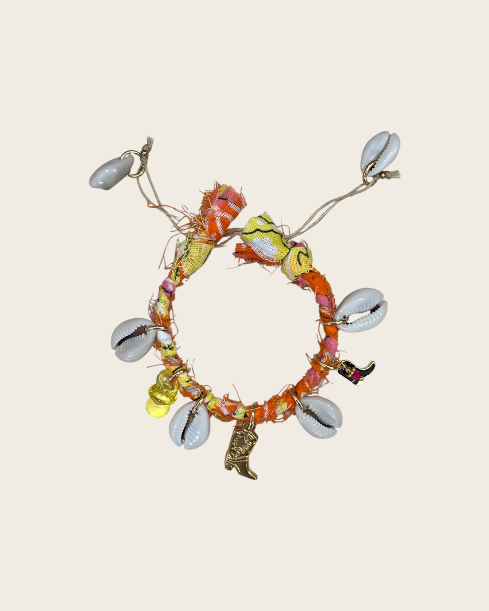 CREATION LOLOTTE - Bracelet Bandana Orange