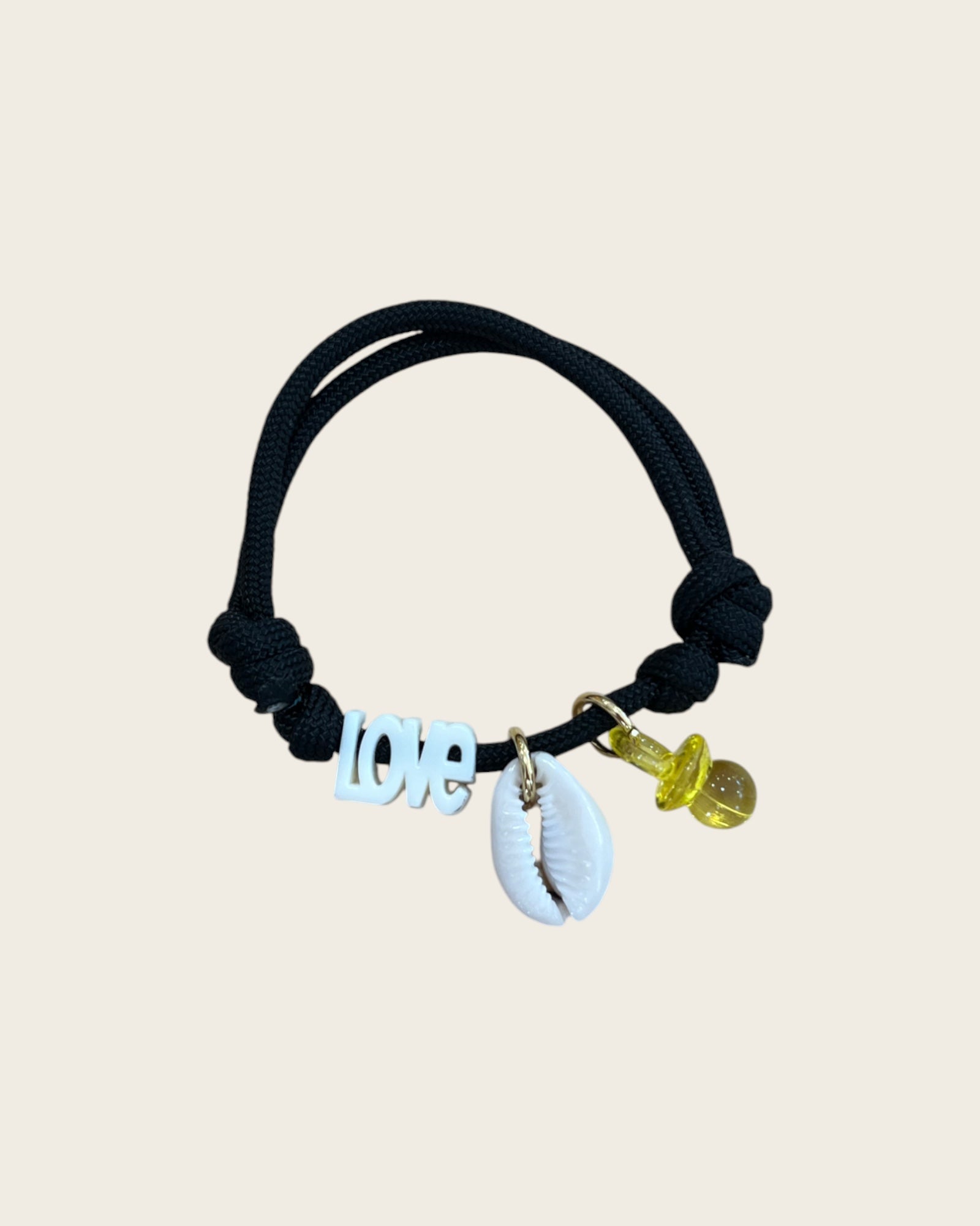 CREATION LOLOTTE - Bracelet Love Noir