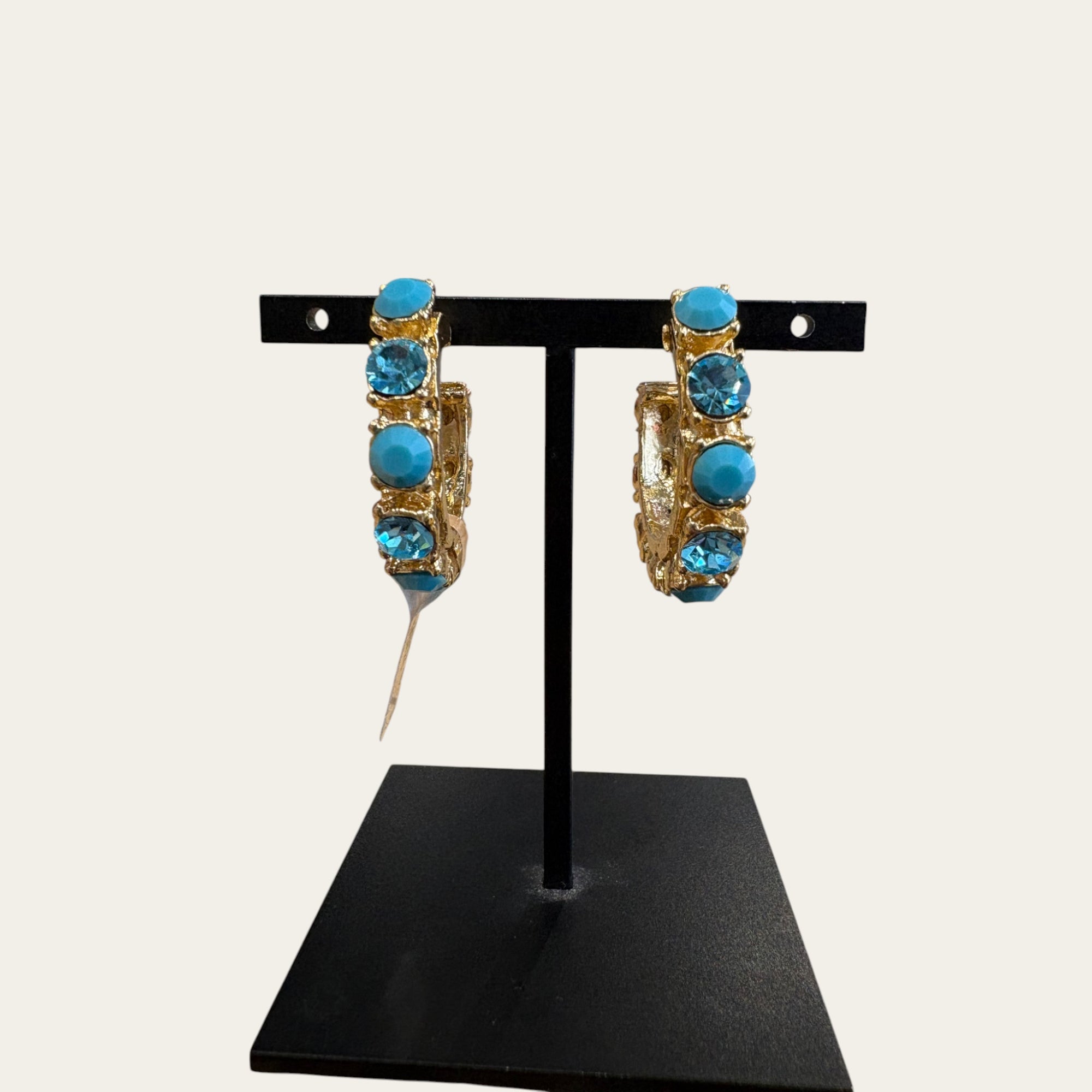 GAS BIJOUX - Boucles d'oreilles Parelie - Bleu