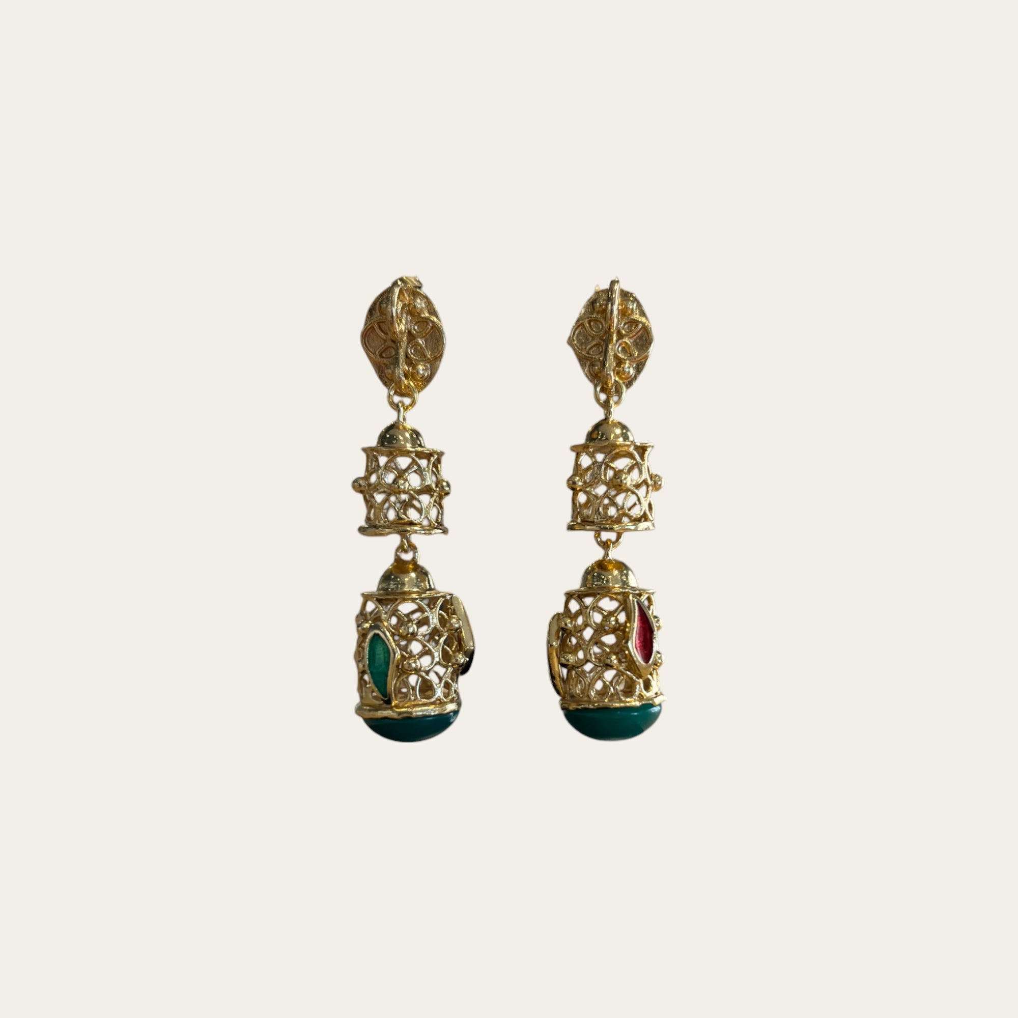 GAS BIJOUX - Boucles d'oreilles dorée -Celosia