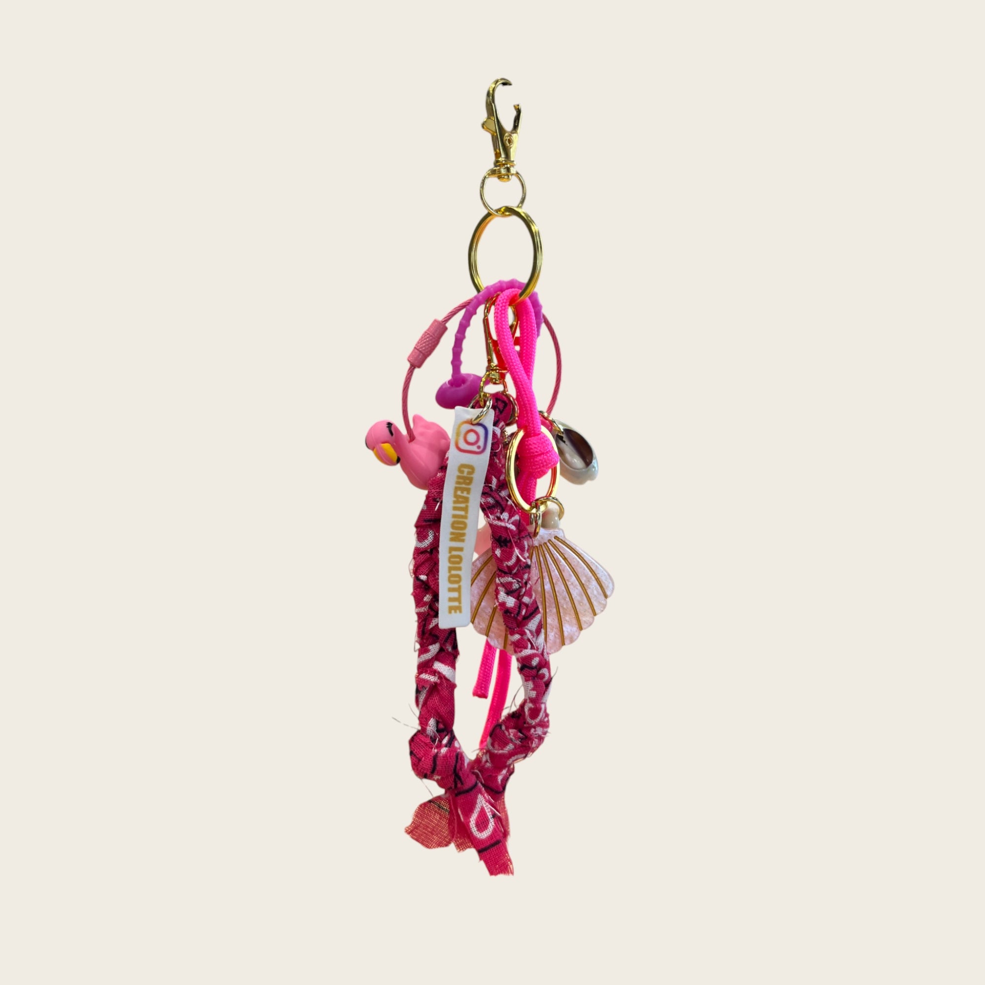CREATION LOLOTTE - Bijoux de sac Flamant