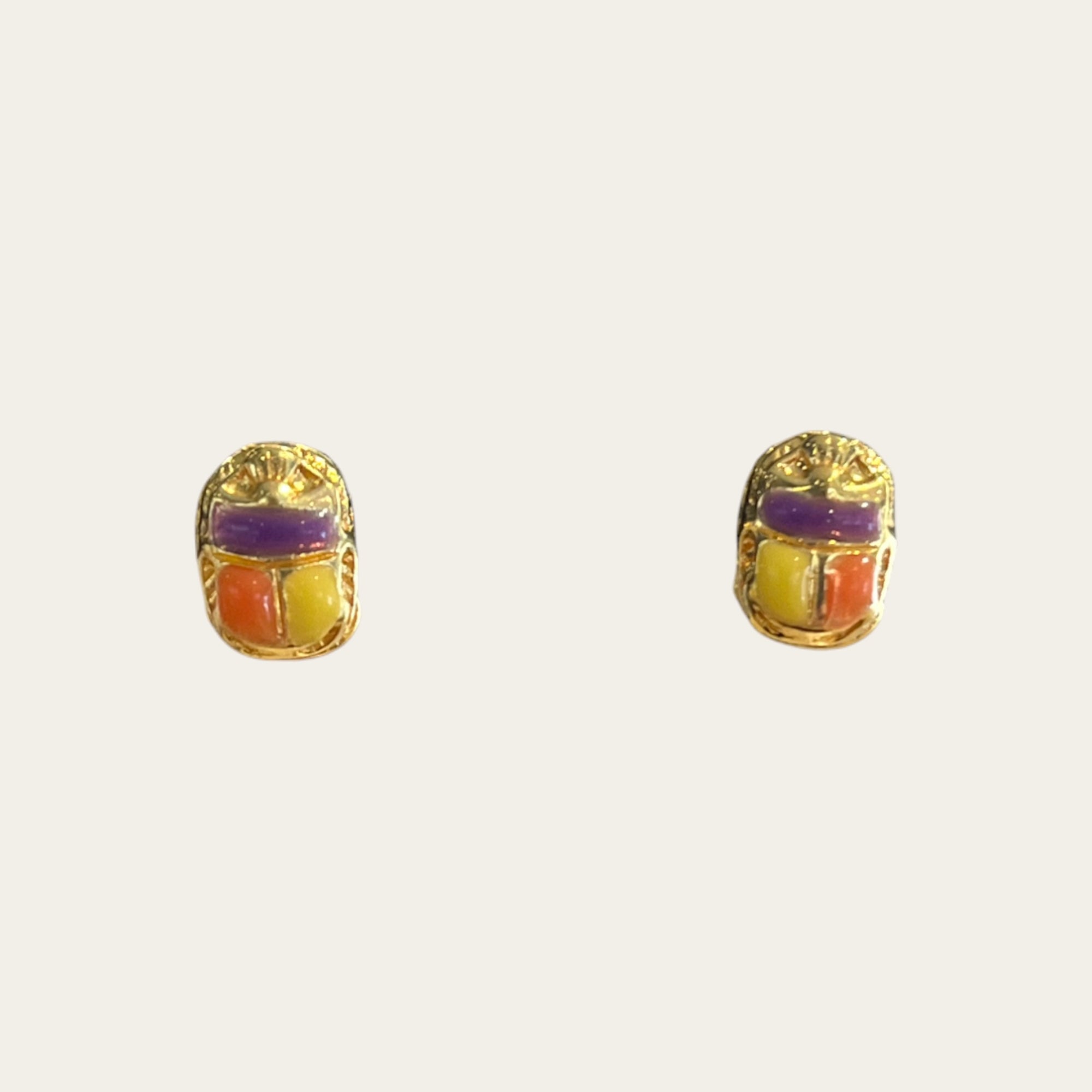 GAS BIJOUX - Boucles d'oreilles puces SCARAMOUCHE dorées