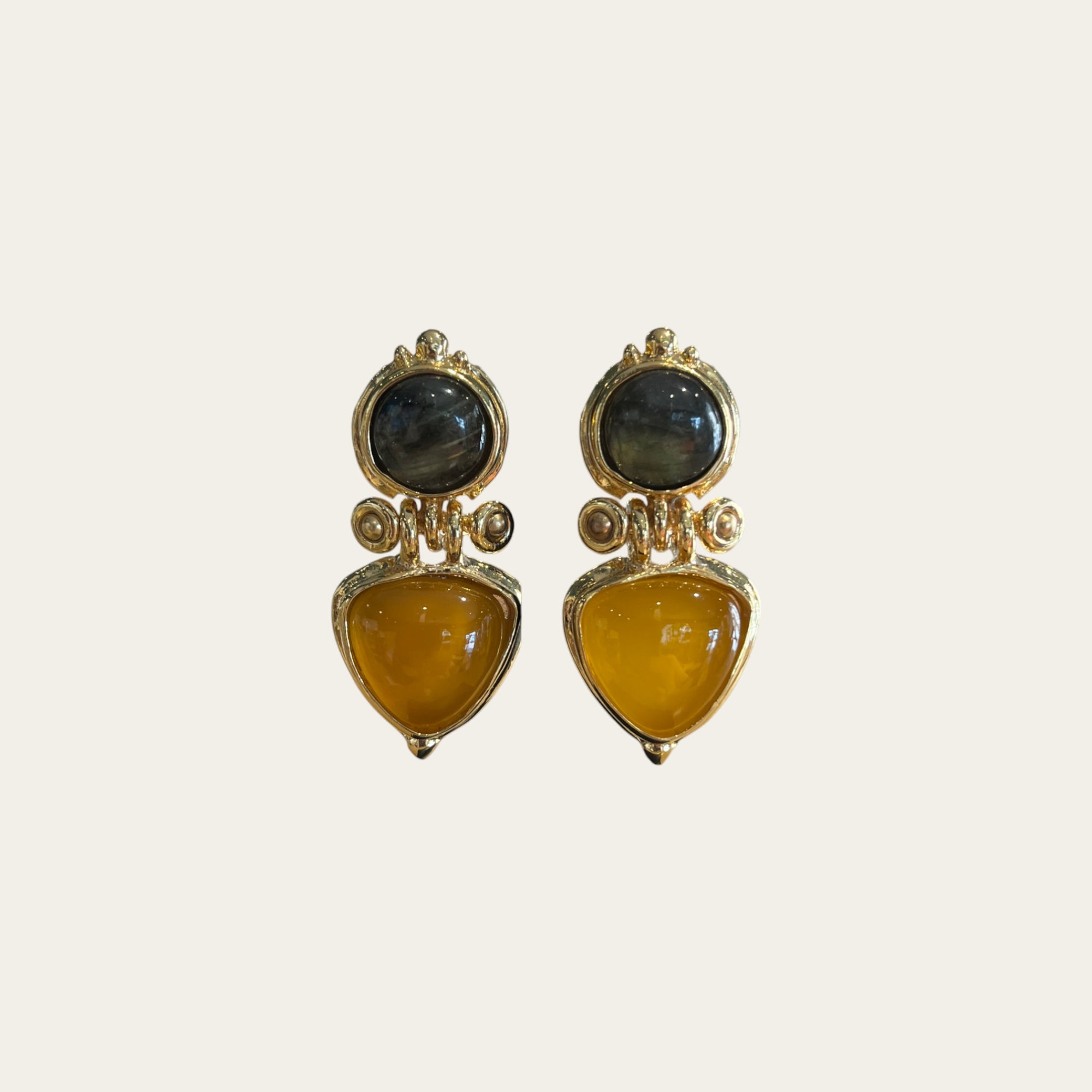 GAS BIJOUX - Boucles d'oreilles COLORADO dorées à l'or fin - Jaune