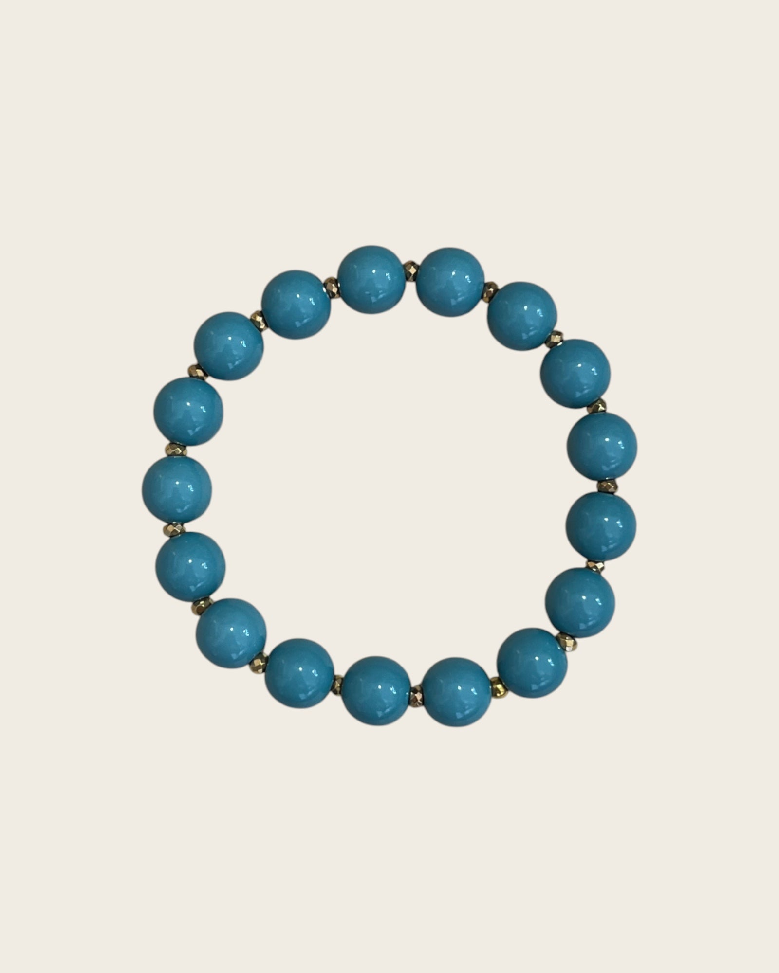 CREATION LOLOTTE - Bracelet Perles Bleu