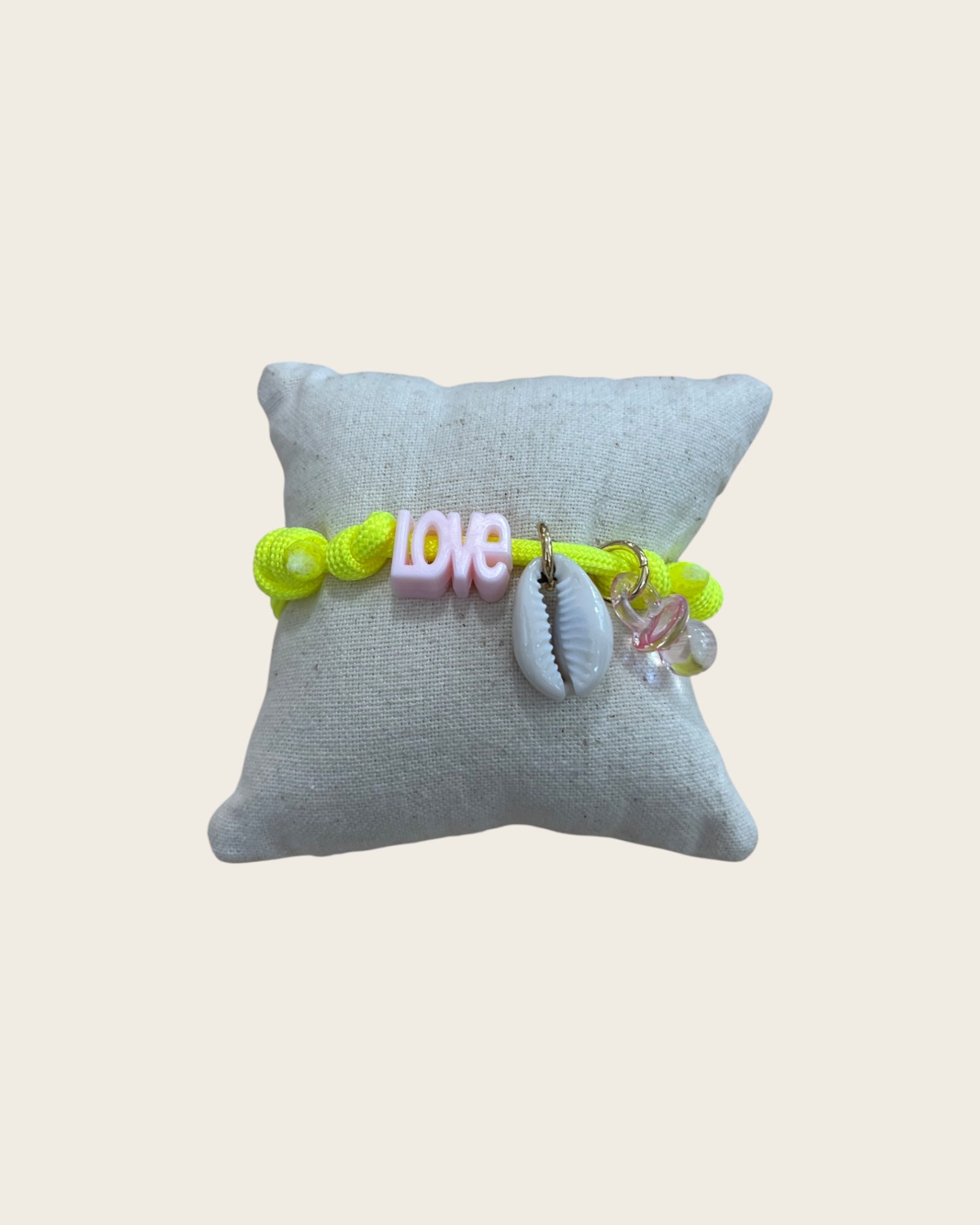 CREATION LOLOTTE - Bracelet Love Jaune
