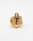 GAS BIJOUX - BAGUE NAKAHI EMAIL doré à l'or fin - Taille 56