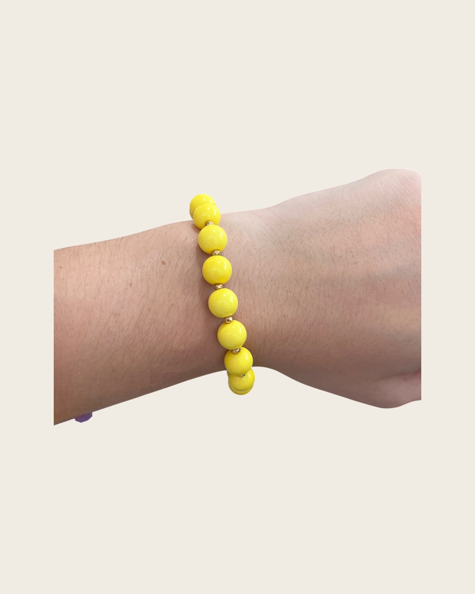 CREATION LOLOTTE - Bracelet Perles Jaune