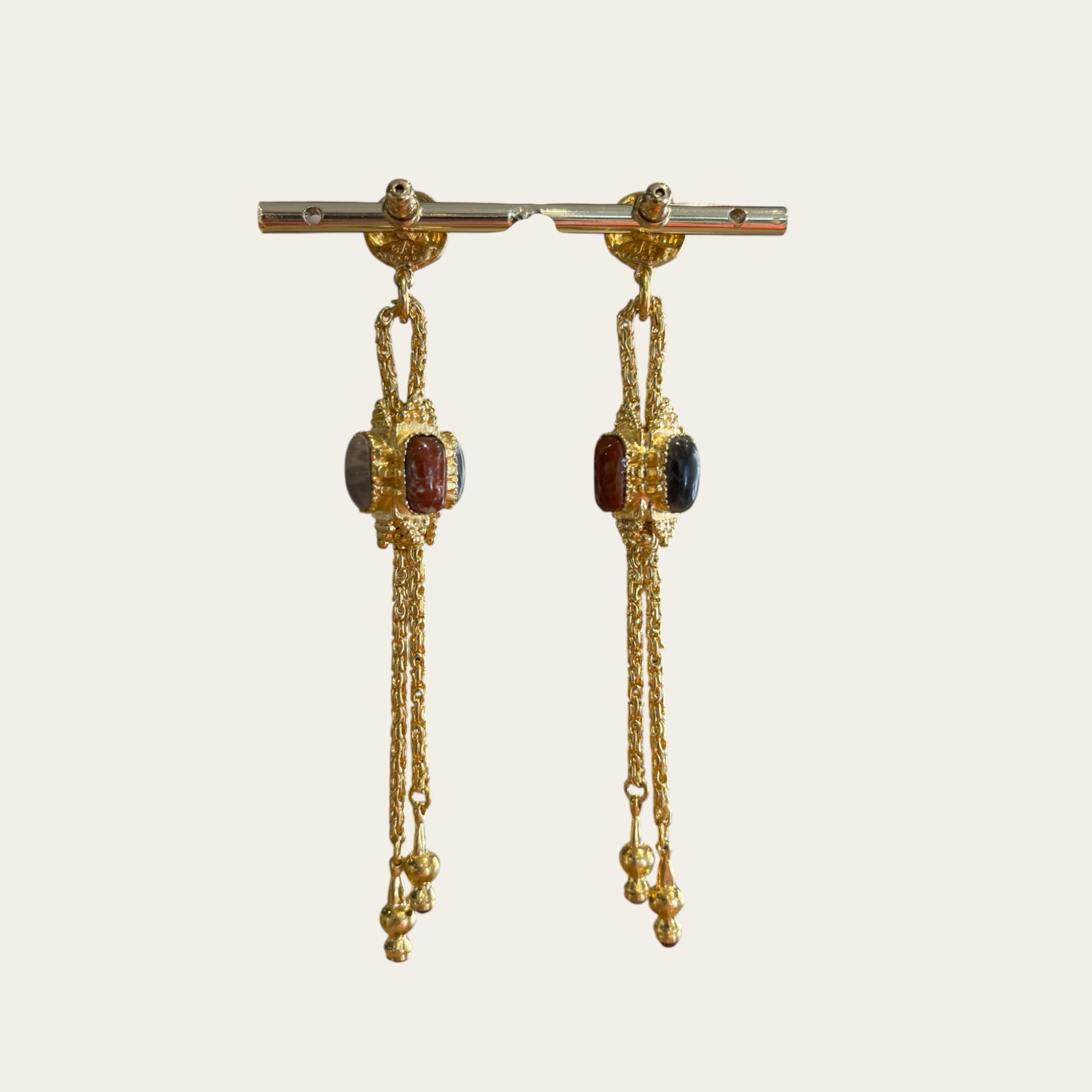 GAS BIJOUX - Boucles d'oreilles Talisman dorée -