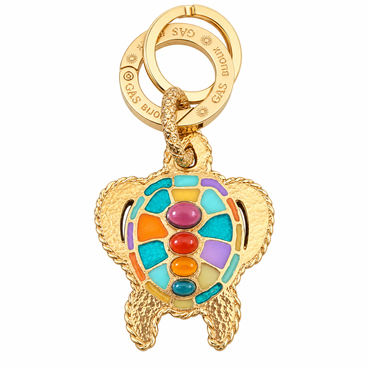 GAS BIJOUX - PORTE CLES TORTUE EMAIL