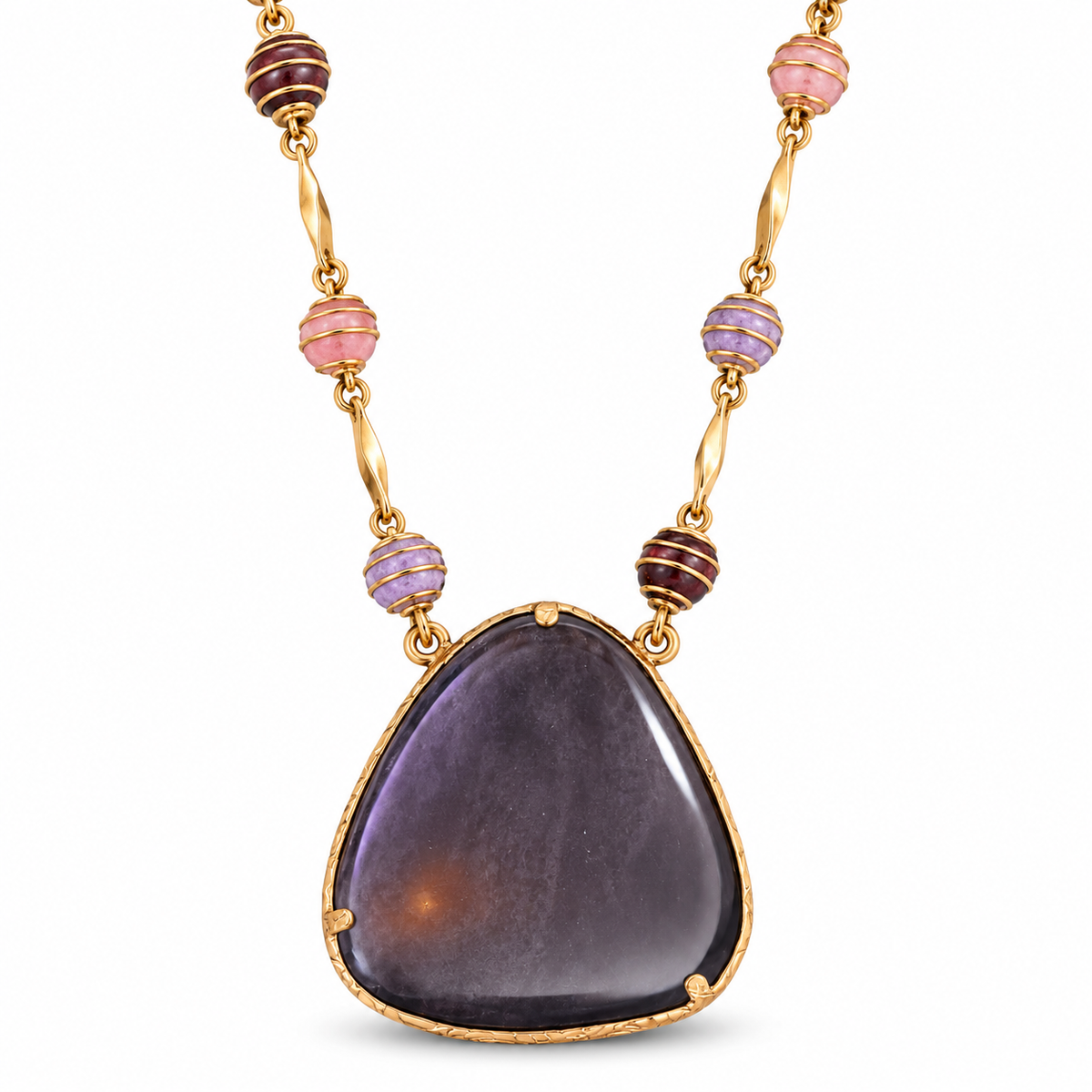 GAS BIJOUX - SAUTOIR PERLA GIPSEA GRAND MODELE - ONYX
