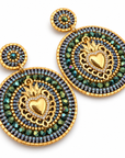 HYPNOCHIC - BOUCLES D'OREILLES COLLECTION MARIE - BLEUES ET VERTES