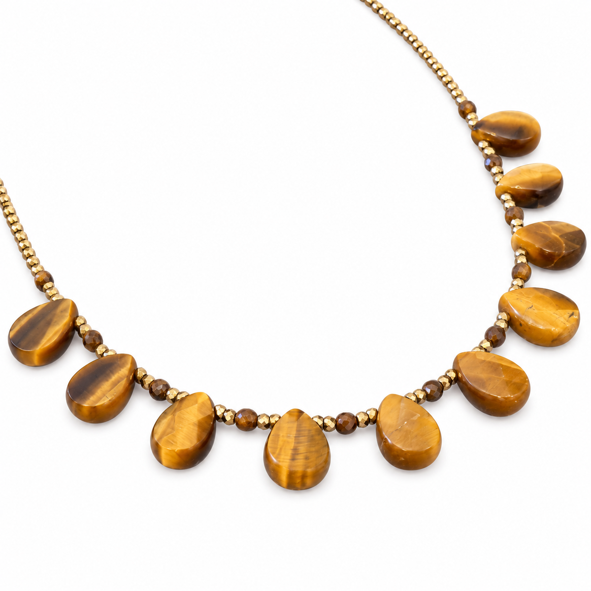LE MONDE EST STONE - COLLIER AURA OEIL DE TIGRE