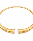 GAS BIJOUX - COLLIER ANTIGONE - NACRE BLANCHE - MÉTAL DORÉ