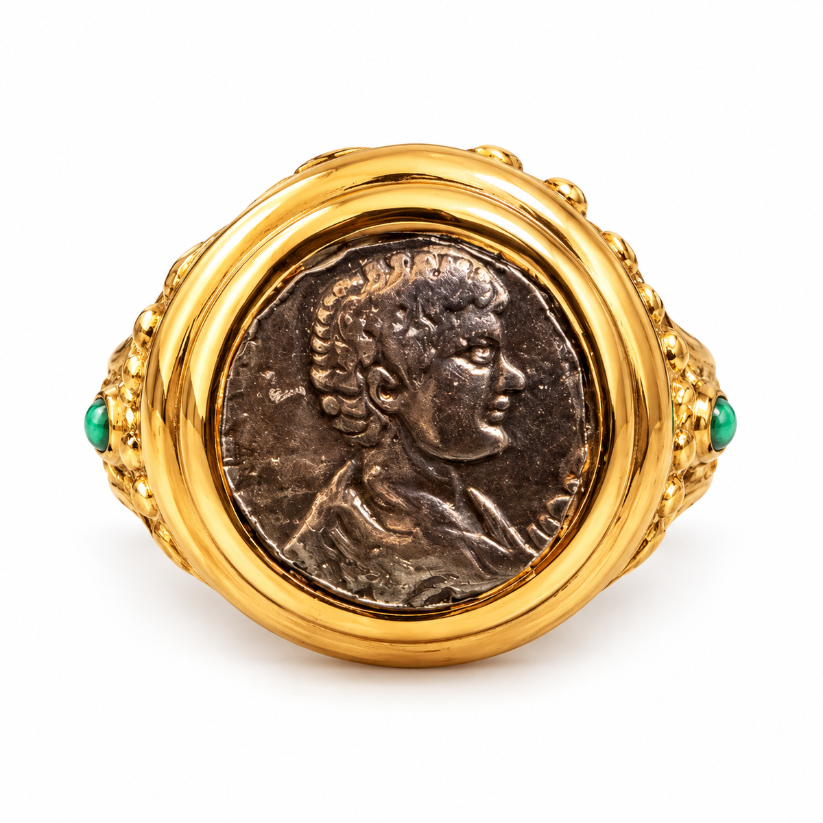 GAS BIJOUX - BAGUE ROMANA  - MÉTAL DORÉ - TAILLE 2