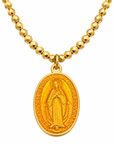 LE MONDE EST STONE - COLLIER VIERGE MIRACULEUSE - JAUNE