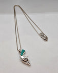 GAS BIJOUX - Collier CLINT argent et turquoise - Existe 25 exemplaires seulement