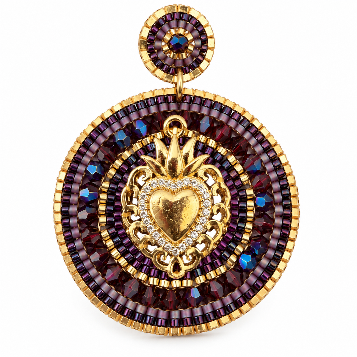 HYPNOCHIC - BOUCLES D'OREILLES COLLECTION MARIE - PURPLE