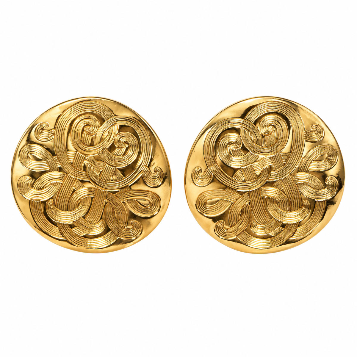 GAS BIJOUX - BOUCLES D'OREILLES PUCES DIVA - PETIT MODÈLE - MÉTAL DORÉ