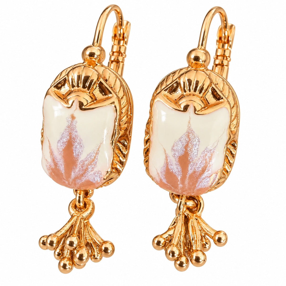 GAS BIJOUX - BOUCLES D'OREILLES SCARAMOUCHE - MÉTAL DORÉ