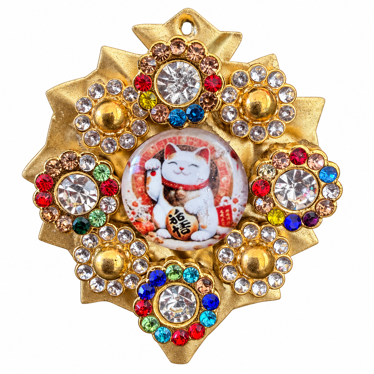 AZAFRAN ROSA - BROCHE MANEKI-NEKO - 5 MODELES