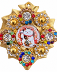 AZAFRAN ROSA - BROCHE MANEKI-NEKO - 5 MODELES