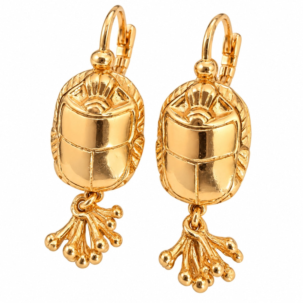 GAS BIJOUX - BOUCLES D'OREILLES SCARAMOUCHE - MÉTAL DORÉ