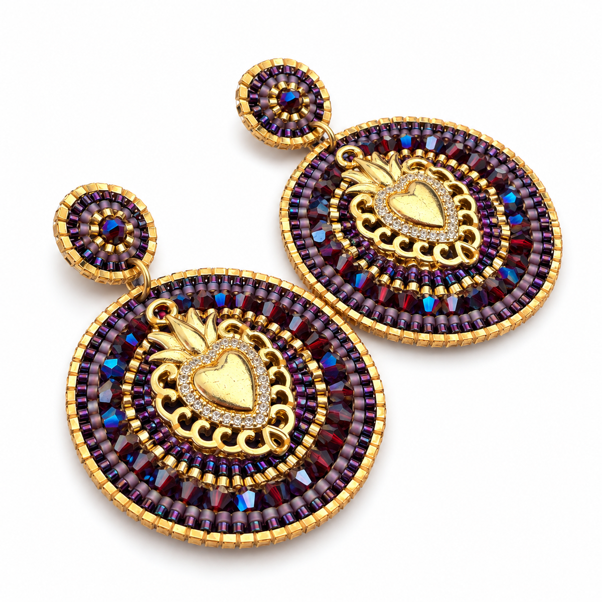 HYPNOCHIC - BOUCLES D'OREILLES COLLECTION MARIE - PURPLE