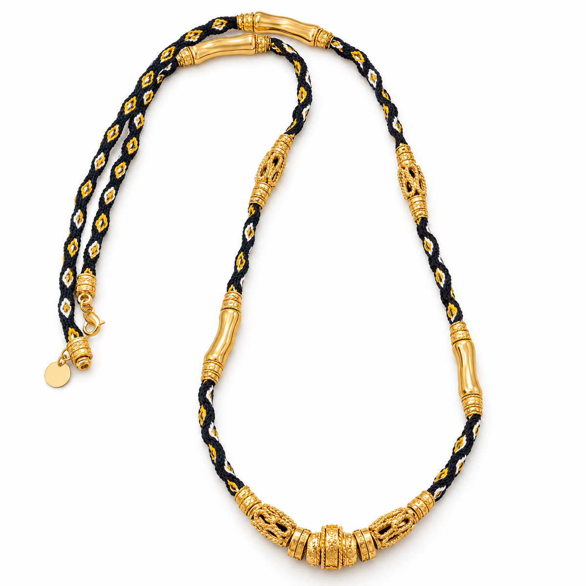 GAS BIJOUX - SAUTOIR LIMA NOIR - METAL DORÉ