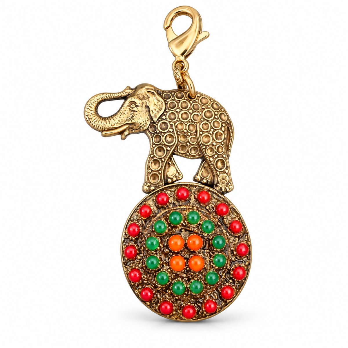 GAS BIJOUX - CHARMS UNIQUE - ELEPHANT MÉTAL  DORÉ