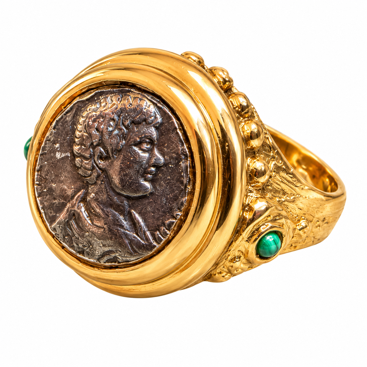 GAS BIJOUX - BAGUE ROMANA  - MÉTAL DORÉ - TAILLE 2