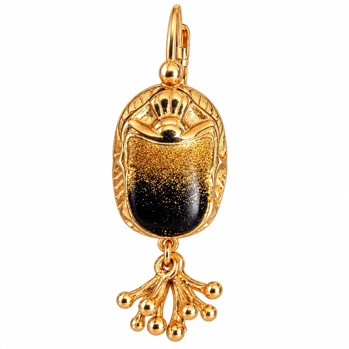 GAS BIJOUX - BOUCLES D'OREILLES SCARAMOUCHE - MÉTAL DORÉ