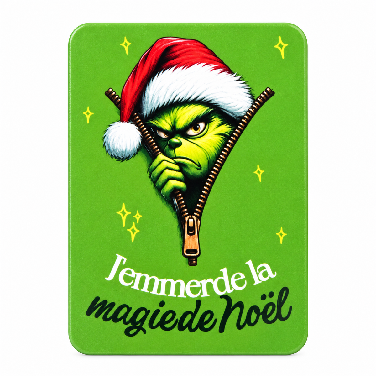ENCRE ET CREATIONS - MAGNETS - THEME J'AIME PAS NOEL