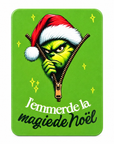 ENCRE ET CREATIONS - MAGNETS - THEME J'AIME PAS NOEL
