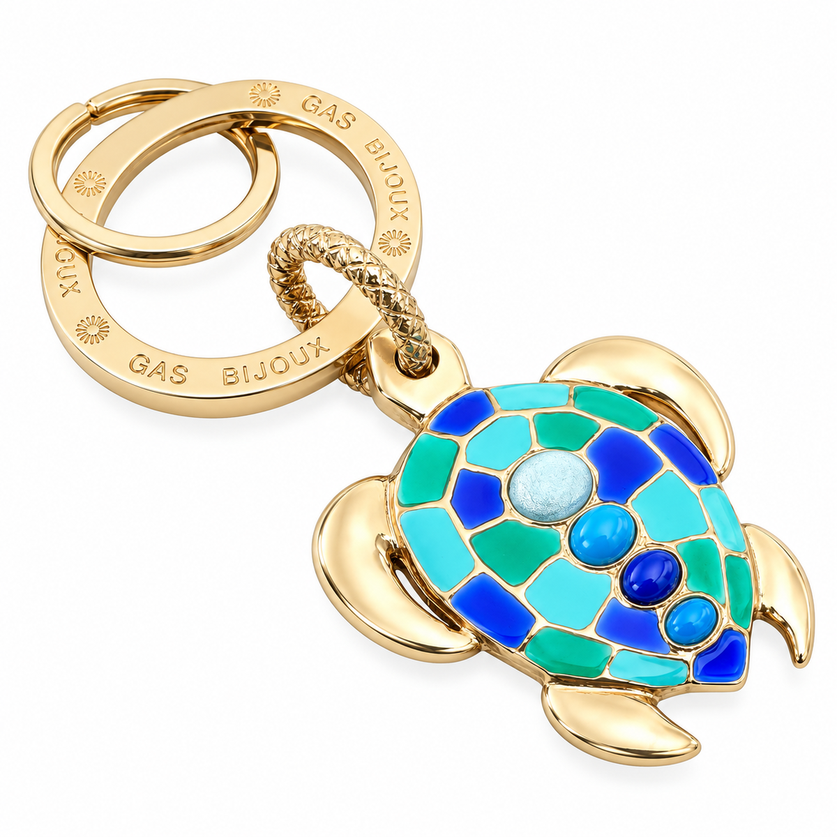 GAS BIJOUX - PORTE CLES TORTUE EMAIL