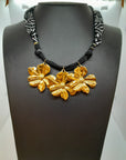 BADHNATI JEWELRY - Thème Midnight - Collier flowers midnight