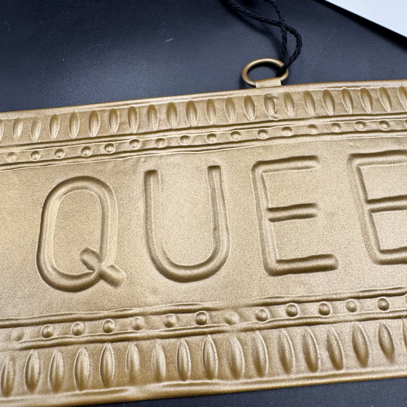 Plaque murale doré QUEEN 